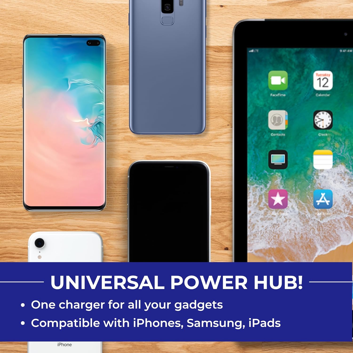 30,000mAh Power Bank with LED Display - Portable Charger for Triple Device Charging - with USB-C & Dual USB-A - Fast & Quick Charging - Slim, High Capacity Phone & Laptop Charger - External Battery - ThunderB Store