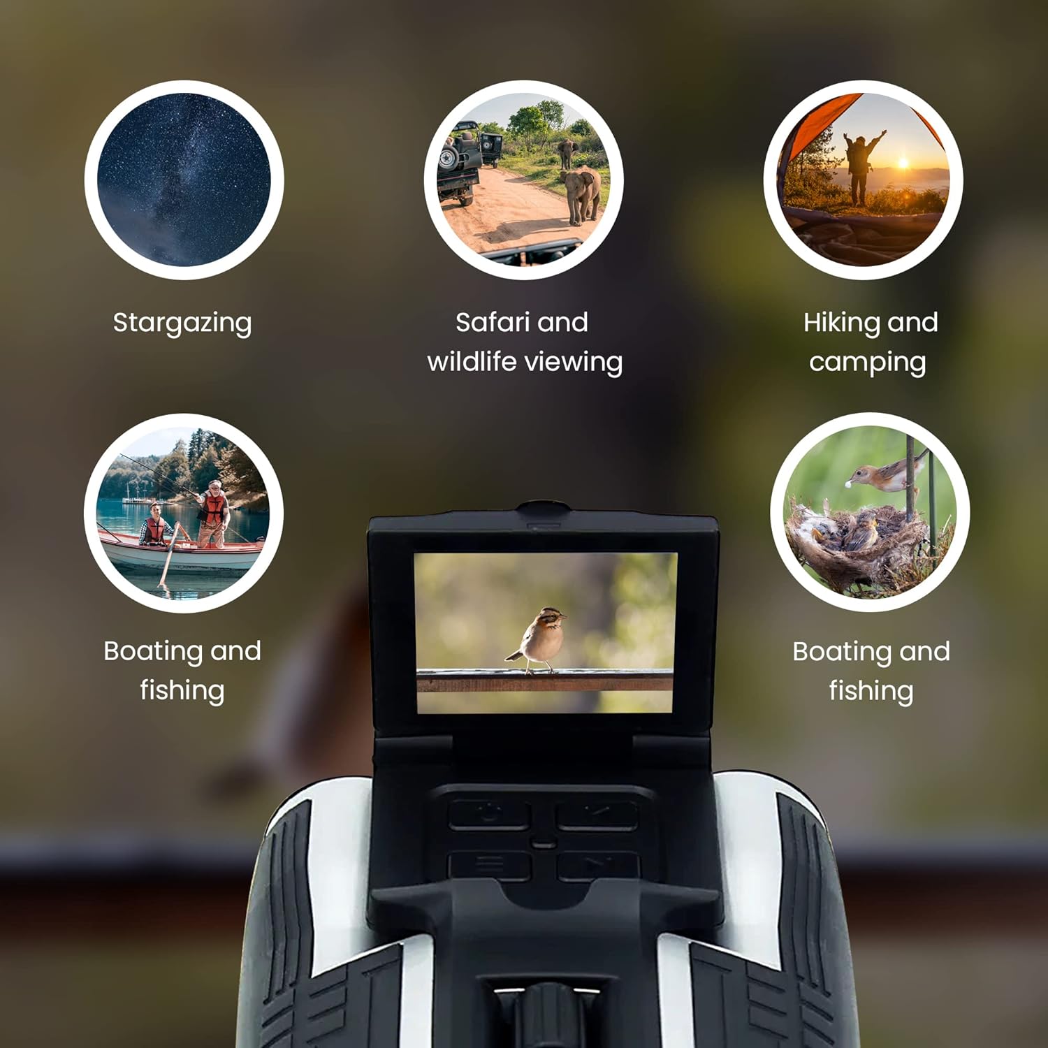 High Powered Binoculars 12 x 32 with Dual Digital Camera & Video Recording – Thunderb Store