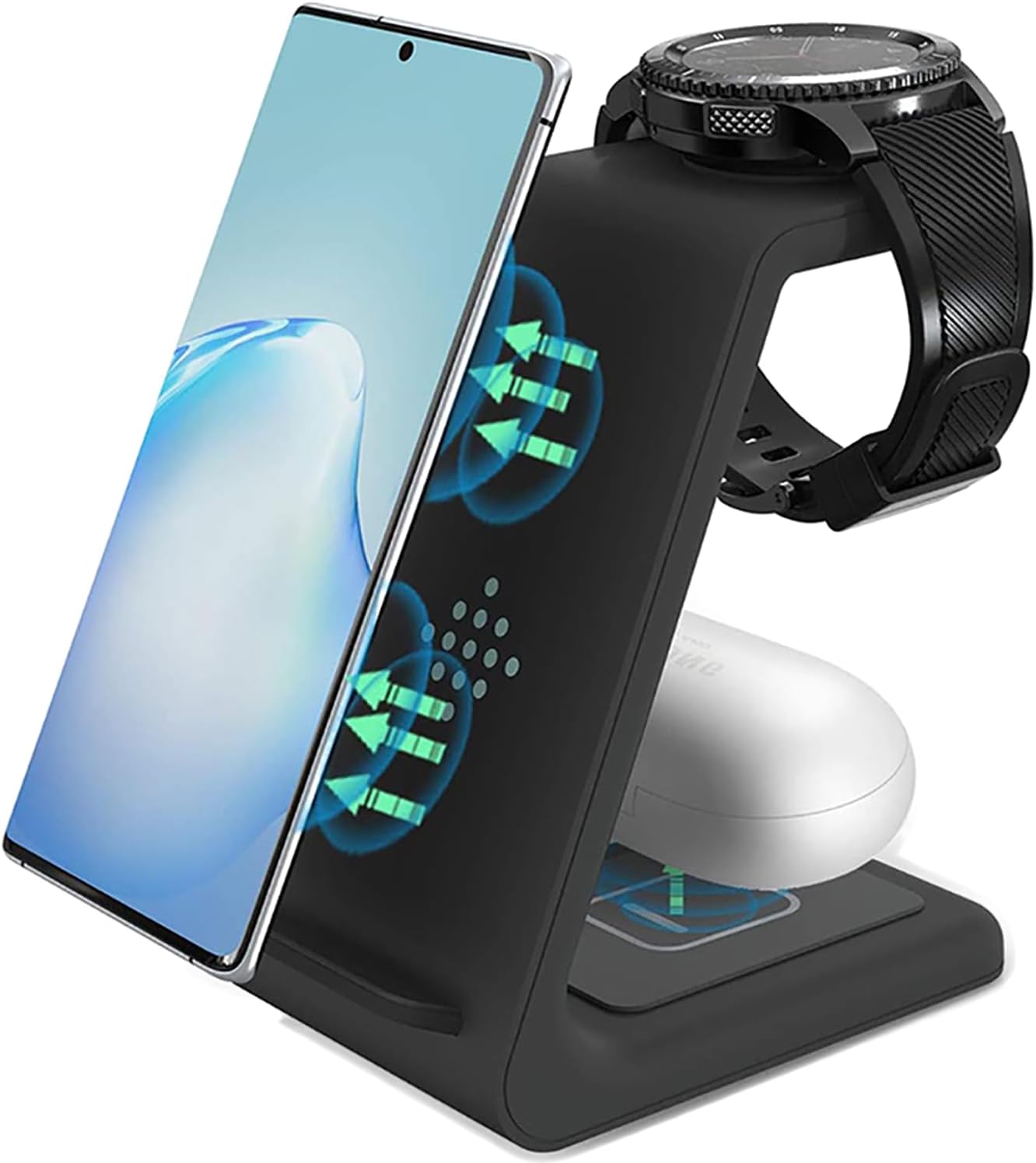 Fast Wireless Charger for Samsung, Watch, and Buds (Black) - Thunderb store