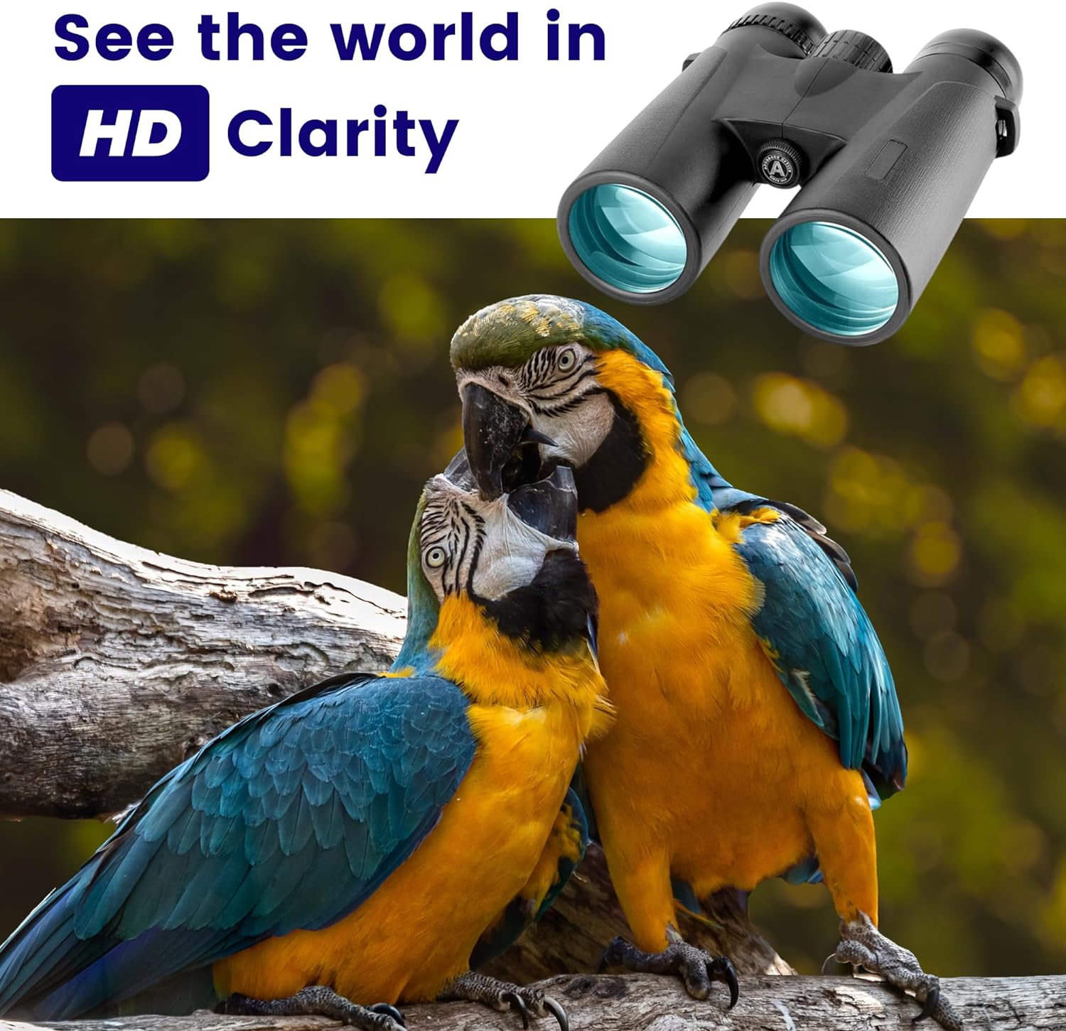 Thunderb 12x42 High Powered Binoculars for Adults with Phone Adapter, Tripod and Tripod Adapter- Clear Large View for Birdwatching, Hiking, Camping, Stargazing, Sport Games, Concerts (Black) - Thunderb Store