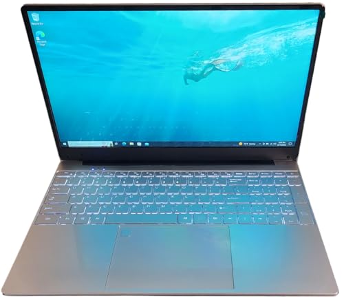 Refurbished A+ Laptop 15.6" for School, Business, and Gaming with Fast Quad Core Intel (2.7GHz), 8GB RAM, 128GB SSD Storage, Backlit keyboard, HDMI, Camera, Bluetooth, HD Speakers, Fast USB 3.0, Windows 11 Pro