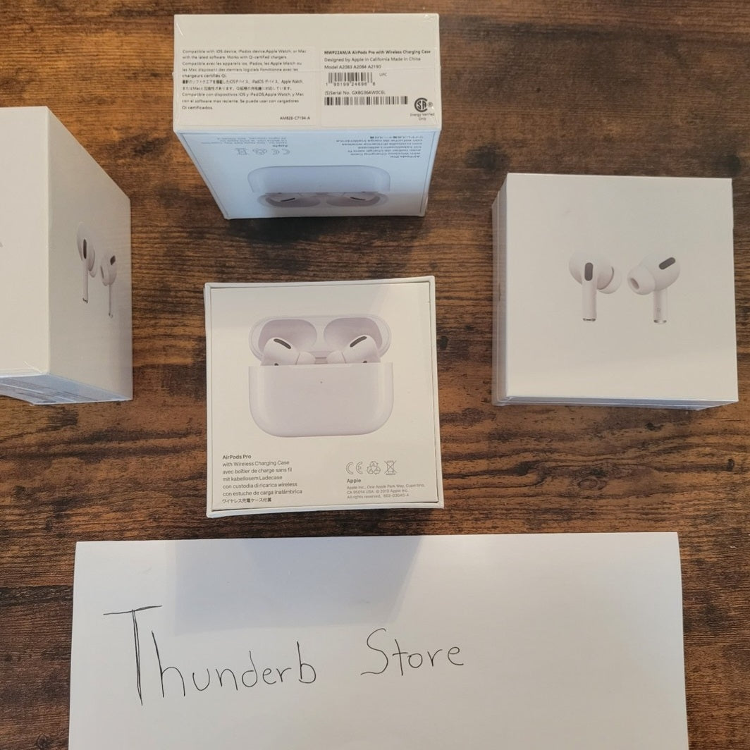 AirPod Pro Latest Gen with Wireless charging Case (noise cancelation) - Genuine New Sealed Box - Thunderb Store