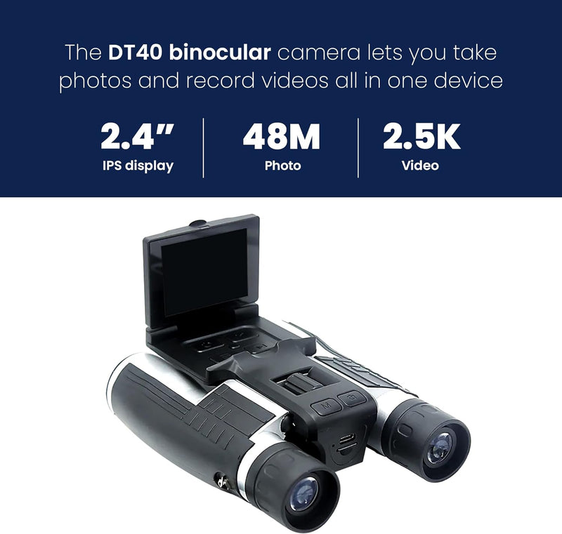 High Powered Binoculars 12 x 32 with Dual Digital Camera & Video Recording – Thunderb Store