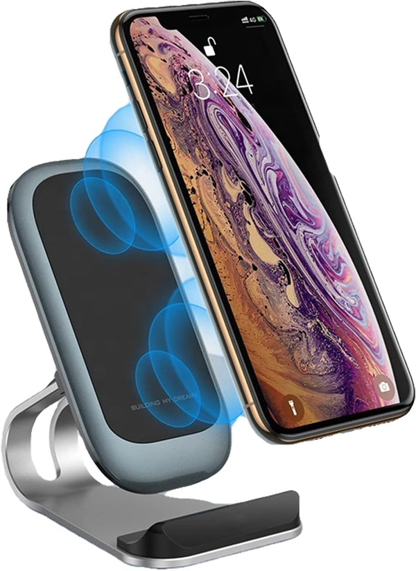 Fast Wireless Charger Stand for iPhone, Samsung, and Qi Androids - Thunderb Store