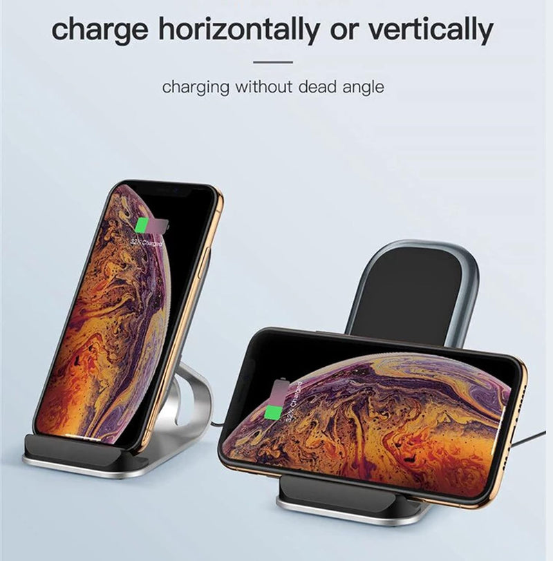 Fast Wireless Charger Stand for iPhone, Samsung, and Qi Androids - Thunderb Store