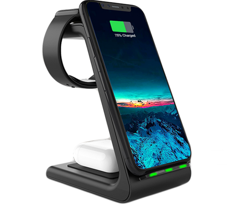 3 in1 Wireless Charging Station for Phone, Watch, and Airpods - Thunderb Store