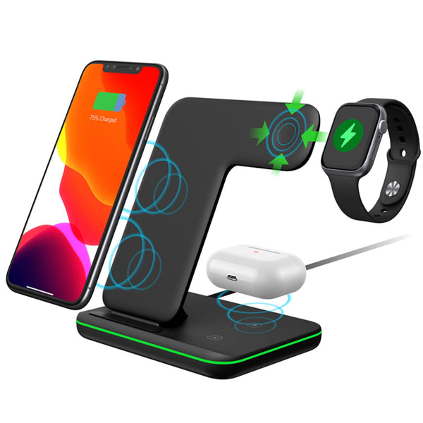 Thunderb 3 in1 Wireless Charging Station for Phone, Smart Watch and Airpods - Thunderb Store