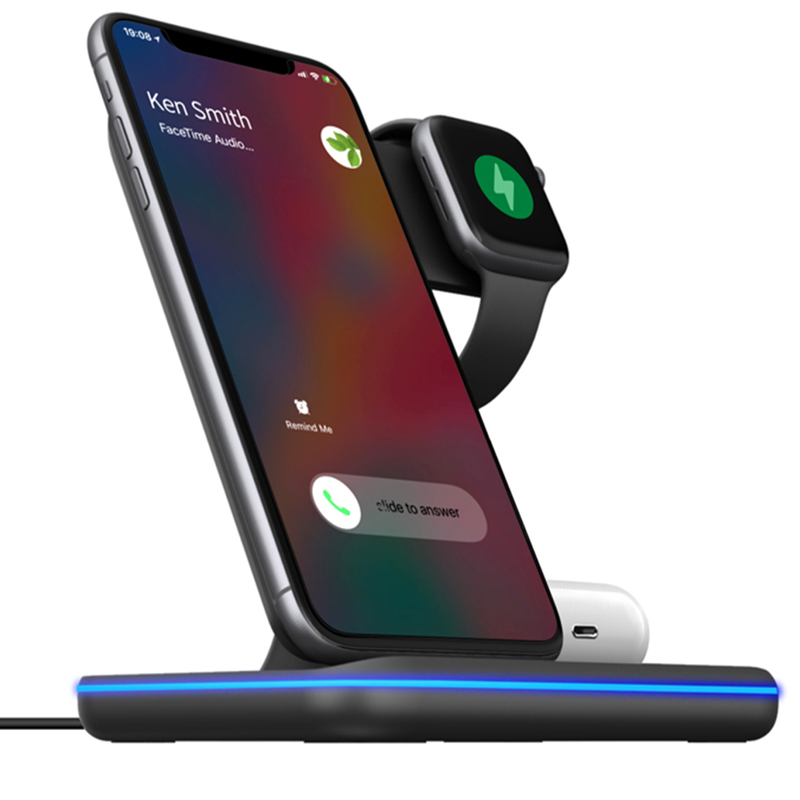 Thunderb 3 in1 Wireless Charging Station for Phone, Smart Watch and Airpods - Thunderb Store